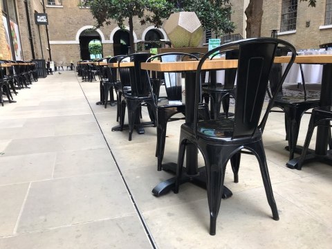 Krzesło metalowe loft CORSICA NERO OAK II GATUNEK Lugano Krzesło metalowe loft CORSICA NERO OAK II GATUNEK Lugano