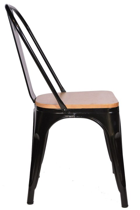 Krzesło metalowe loft CORSICA NERO PINE Lugano Krzesło metalowe loft CORSICA NERO PINE Lugano