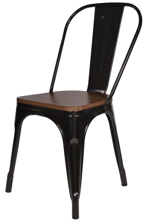 Krzesło metalowe loft CORSICA NERO WENGE Lugano Krzesło metalowe loft CORSICA NERO WENGE Lugano