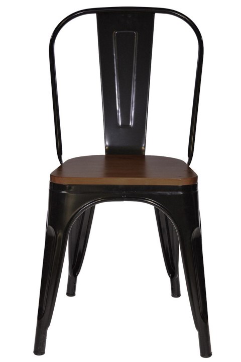 Krzesło metalowe loft CORSICA NERO WENGE Lugano Krzesło metalowe loft CORSICA NERO WENGE Lugano