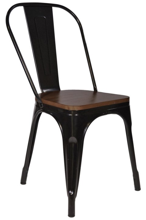 Krzesło metalowe loft CORSICA NERO WENGE Lugano Krzesło metalowe loft CORSICA NERO WENGE Lugano