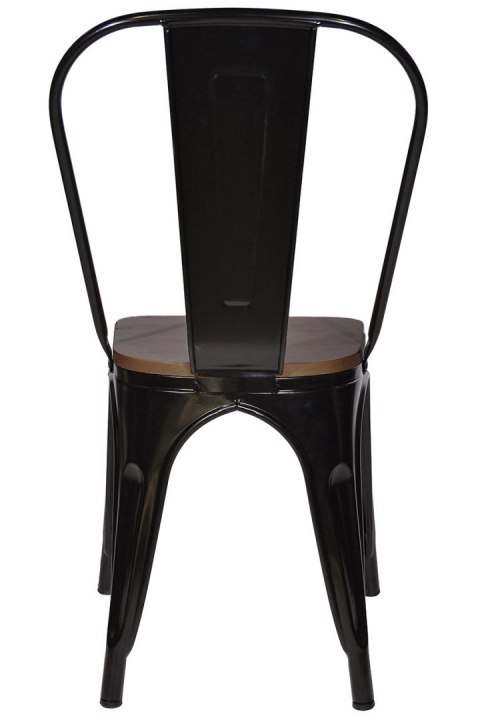 Krzesło metalowe loft CORSICA NERO WENGE Lugano Krzesło metalowe loft CORSICA NERO WENGE Lugano