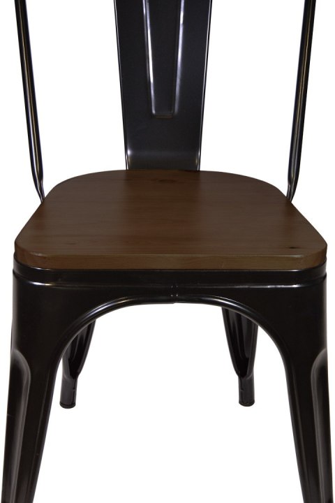 Krzesło metalowe loft CORSICA NERO WENGE Lugano Krzesło metalowe loft CORSICA NERO WENGE Lugano