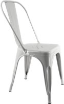 Krzesło metalowe loft CORSICA WHITE Lugano