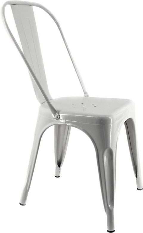 Krzesło metalowe loft CORSICA WHITE Lugano Krzesło metalowe loft CORSICA WHITE Lugano