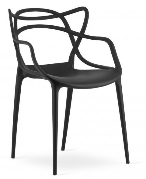 Krzesło nowoczesne SIMON ART BLACK Lugano Krzesło nowoczesne SIMON ART BLACK Lugano