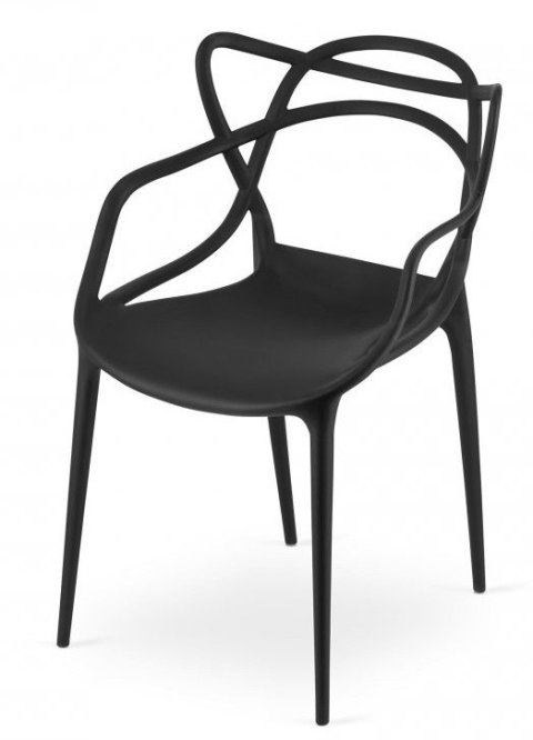 Krzesło nowoczesne SIMON ART BLACK Lugano Krzesło nowoczesne SIMON ART BLACK Lugano