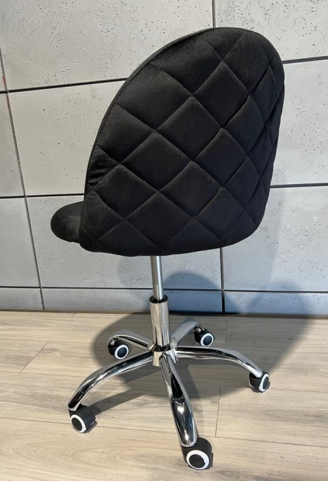 Krzesło obrotowe GLORIA OFFICE BLACK VELVET Lugano Krzesło obrotowe GLORIA OFFICE BLACK VELVET Lugano