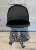 Krzesło obrotowe GLORIA OFFICE BLACK VELVET Lugano