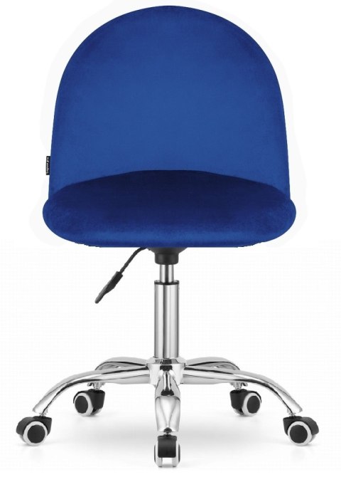Krzesło obrotowe GLORIA OFFICE BLUE VELVET Lugano Krzesło obrotowe GLORIA OFFICE BLUE VELVET Lugano