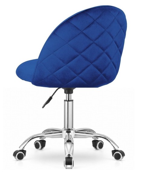 Krzesło obrotowe GLORIA OFFICE BLUE VELVET Lugano Krzesło obrotowe GLORIA OFFICE BLUE VELVET Lugano