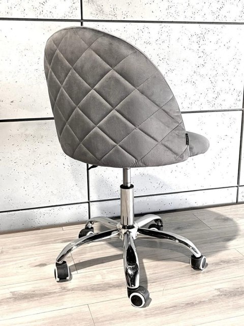 Krzesło obrotowe GLORIA OFFICE DARK GREY VELVET Lugano Krzesło obrotowe GLORIA OFFICE DARK GREY VELVET Lugano