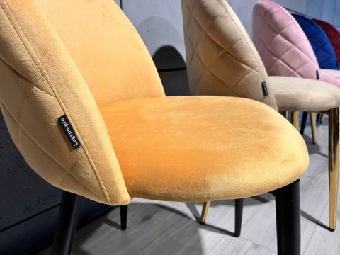 Krzesło obrotowe GLORIA OFFICE MUSTARD VELVET Lugano Krzesło obrotowe GLORIA OFFICE MUSTARD VELVET Lugano