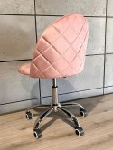 Krzesło obrotowe GLORIA OFFICE PINK VELVET Lugano