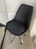 Krzesło obrotowe MONZA OFFICE Black Velvet OUTLET Lugano