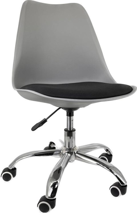 Krzesło obrotowe MONZA OFFICE GREY + BLACK FABRIC II Lugano Krzesło obrotowe MONZA OFFICE GREY + BLACK FABRIC II Lugano