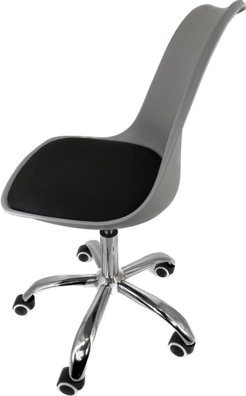 Krzesło obrotowe MONZA OFFICE GREY + BLACK FABRIC II Lugano Krzesło obrotowe MONZA OFFICE GREY + BLACK FABRIC II Lugano