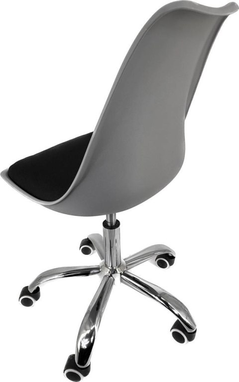 Krzesło obrotowe MONZA OFFICE GREY + BLACK FABRIC II Lugano Krzesło obrotowe MONZA OFFICE GREY + BLACK FABRIC II Lugano