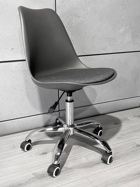 Krzesło obrotowe MONZA OFFICE GREY + GREY FABRIC II Lugano Krzesło obrotowe MONZA OFFICE GREY + GREY FABRIC II Lugano