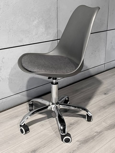 Krzesło obrotowe MONZA OFFICE GREY + GREY FABRIC II Lugano Krzesło obrotowe MONZA OFFICE GREY + GREY FABRIC II Lugano