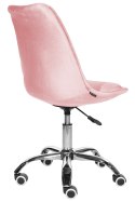 Krzesło obrotowe MONZA OFFICE Pink Velvet Lugano