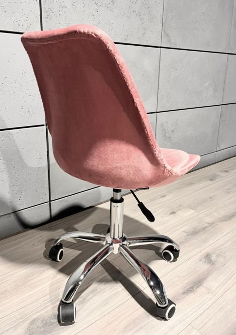 Krzesło obrotowe MONZA OFFICE Pink Velvet Lugano Krzesło obrotowe MONZA OFFICE Pink Velvet Lugano