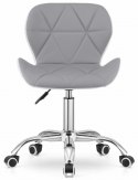 Krzesło obrotowe VASTO OFFICE PU GREY + WHITE Lugano