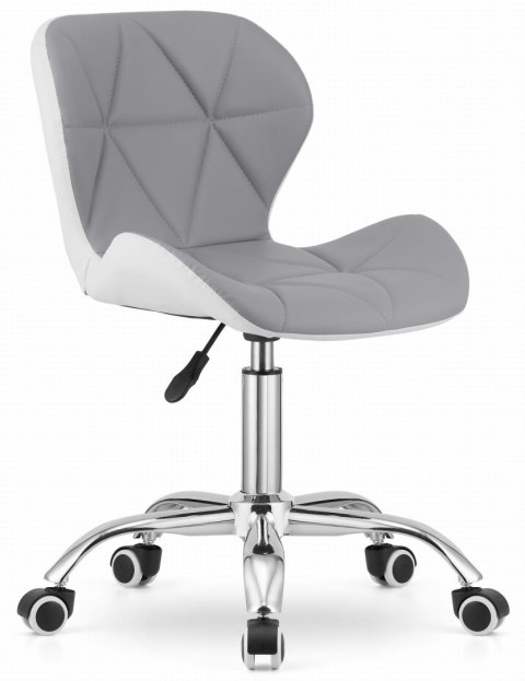 Krzesło obrotowe VASTO OFFICE PU GREY + WHITE Lugano Krzesło obrotowe VASTO OFFICE PU GREY + WHITE Lugano