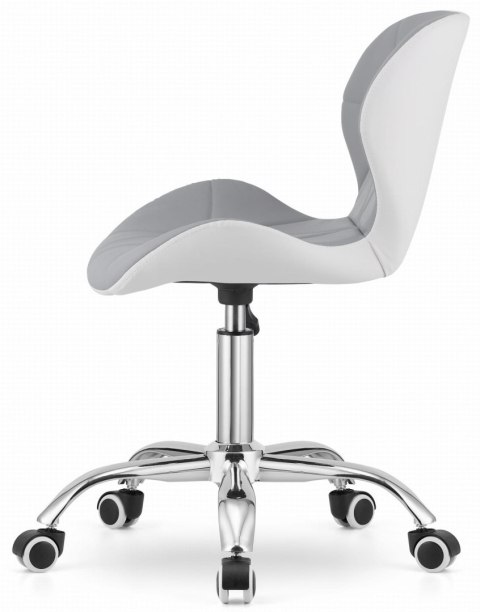 Krzesło obrotowe VASTO OFFICE PU GREY + WHITE Lugano Krzesło obrotowe VASTO OFFICE PU GREY + WHITE Lugano