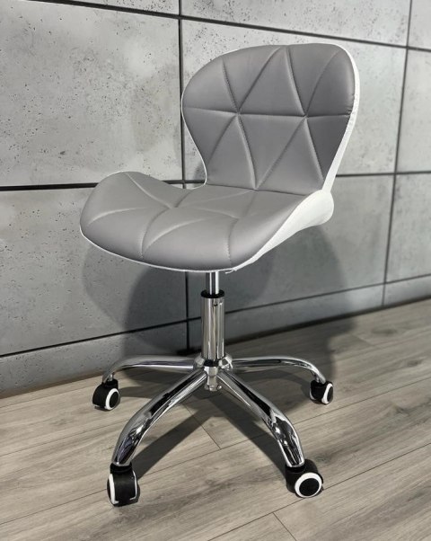 Krzesło obrotowe VASTO OFFICE PU GREY + WHITE Lugano Krzesło obrotowe VASTO OFFICE PU GREY + WHITE Lugano