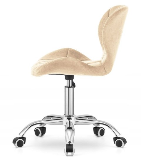 Krzesło obrotowe VASTO OFFICE VELVET BEIGE Lugano Krzesło obrotowe VASTO OFFICE VELVET BEIGE Lugano