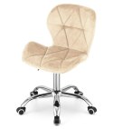 Krzesło obrotowe VASTO OFFICE VELVET BEIGE Lugano