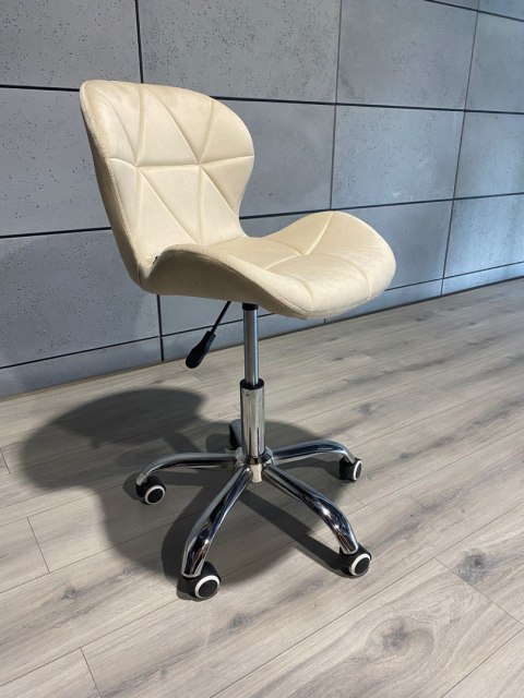 Krzesło obrotowe VASTO OFFICE VELVET BEIGE Lugano Krzesło obrotowe VASTO OFFICE VELVET BEIGE Lugano