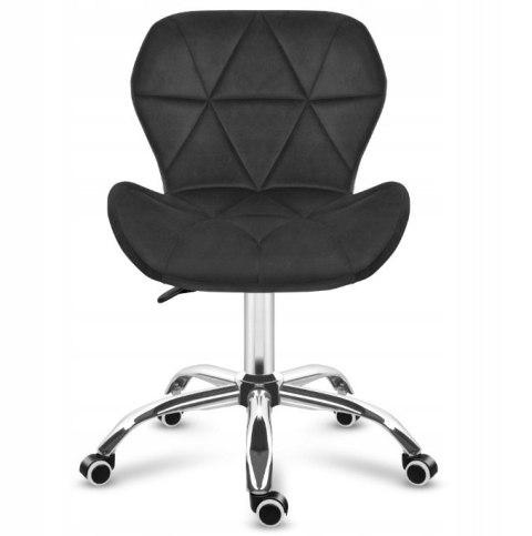 Krzesło obrotowe VASTO OFFICE VELVET BLACK II GATUNEK Lugano Krzesło obrotowe VASTO OFFICE VELVET BLACK II GATUNEK Lugano