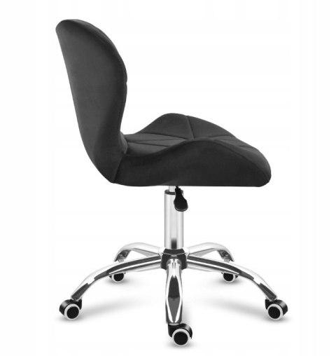 Krzesło obrotowe VASTO OFFICE VELVET BLACK II GATUNEK Lugano Krzesło obrotowe VASTO OFFICE VELVET BLACK II GATUNEK Lugano