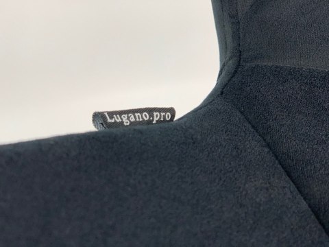 Krzesło obrotowe VASTO OFFICE VELVET BLACK II GATUNEK Lugano Krzesło obrotowe VASTO OFFICE VELVET BLACK II GATUNEK Lugano