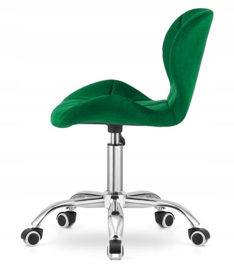 Krzesło obrotowe VASTO OFFICE VELVET GREEN Lugano Krzesło obrotowe VASTO OFFICE VELVET GREEN Lugano