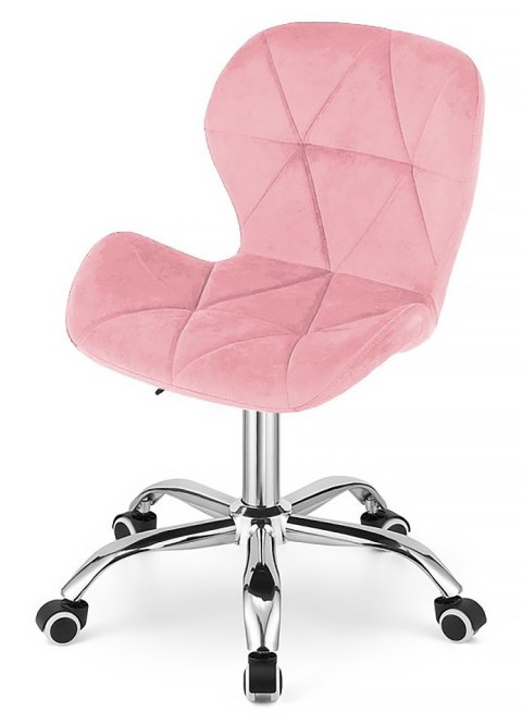 Krzesło obrotowe VASTO OFFICE VELVET PINK Lugano Krzesło obrotowe VASTO OFFICE VELVET PINK Lugano