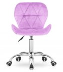 Krzesło obrotowe VASTO OFFICE VELVET VIOLET Lugano