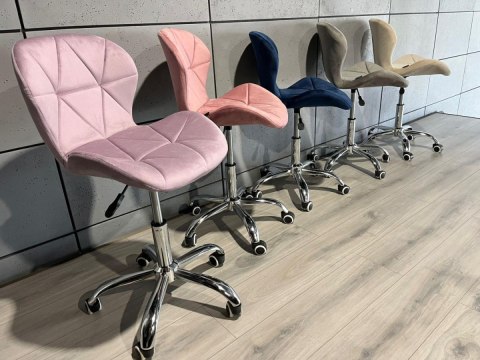 Krzesło obrotowe VASTO OFFICE VELVET VIOLET Lugano Krzesło obrotowe VASTO OFFICE VELVET VIOLET Lugano