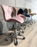Krzesło obrotowe VASTO OFFICE VELVET VIOLET Lugano