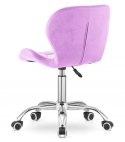 Krzesło obrotowe VASTO OFFICE VELVET VIOLET Lugano