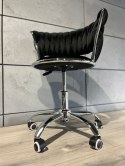 Krzesło obrotowe warkocz TRECCIA OFFICE BLACK VELVET Lugano