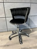 Krzesło obrotowe warkocz TRECCIA OFFICE BLACK VELVET Lugano