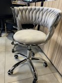 Krzesło obrotowe warkocz TRECCIA OFFICE GREY VELVET Lugano