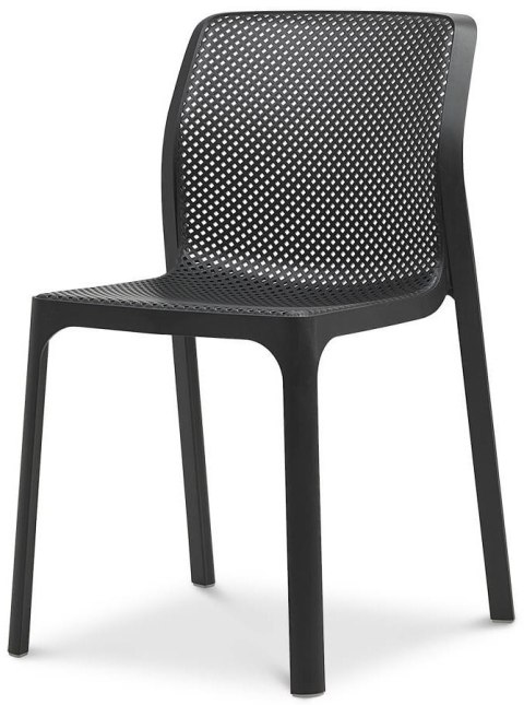 Krzesło plastikowe nowoczesne SILLA BLACK Lugano Krzesło plastikowe nowoczesne SILLA BLACK Lugano