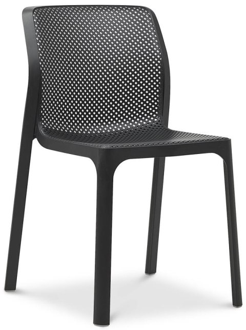 Krzesło plastikowe nowoczesne SILLA BLACK Lugano Krzesło plastikowe nowoczesne SILLA BLACK Lugano