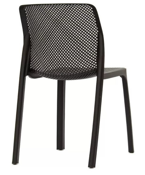 Krzesło plastikowe nowoczesne SILLA BLACK Lugano Krzesło plastikowe nowoczesne SILLA BLACK Lugano