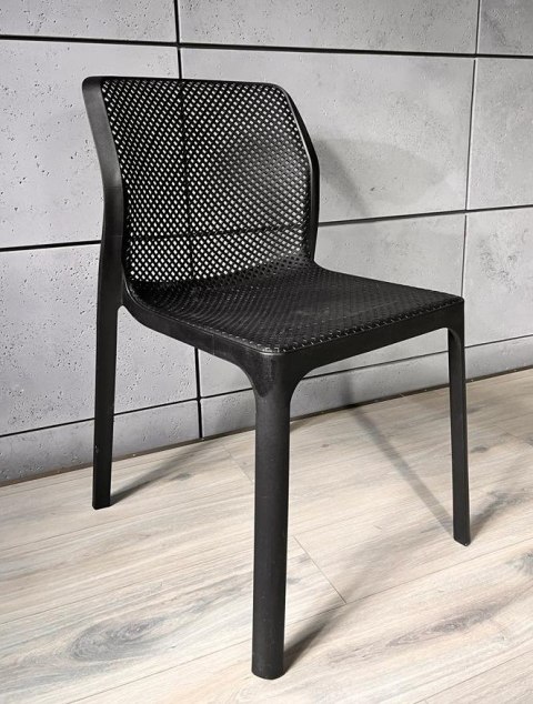 Krzesło plastikowe nowoczesne SILLA BLACK Lugano Krzesło plastikowe nowoczesne SILLA BLACK Lugano