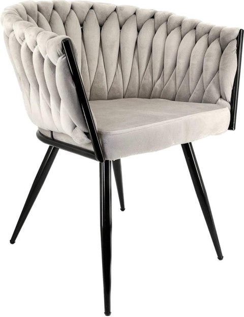 Krzesło plecione Lugano fotel TRECCIA GREY VELVET SMOKE II GATUNEK Lugano Krzesło plecione Lugano fotel TRECCIA GREY VELVET SMOKE II GATUNEK Lugano